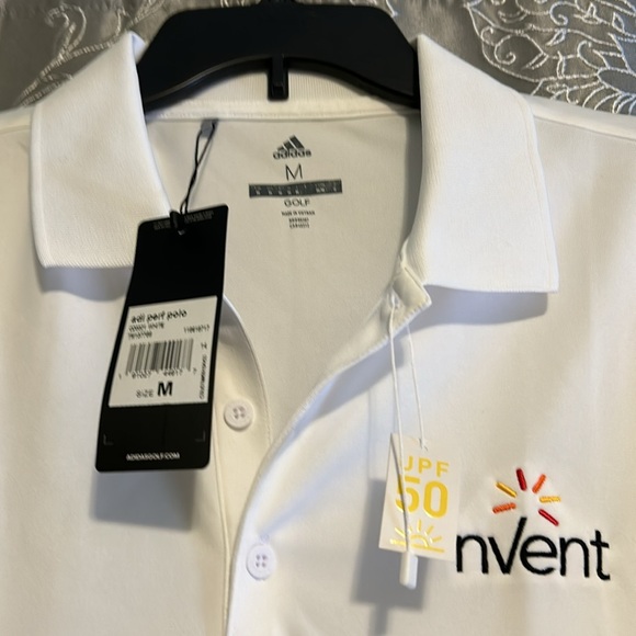 Men’s Adidas polo shirt white - Picture 2 of 2